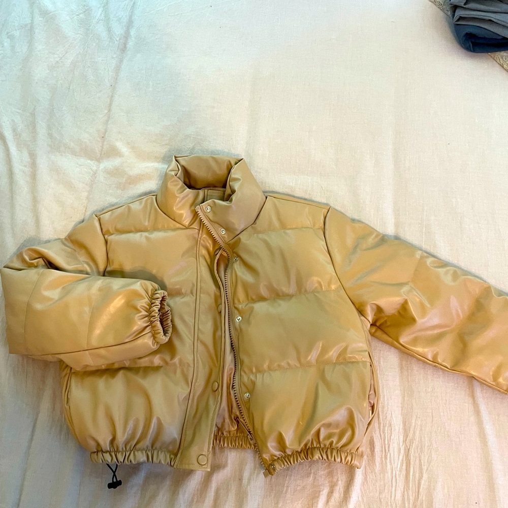 Faux Leather puffer